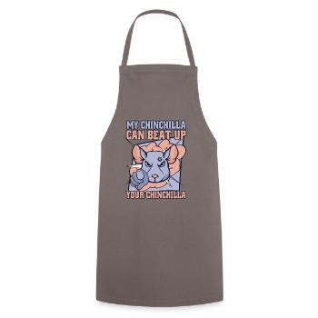 My Chinchilla Can Beat Up Your Chinchilla Breeder - Cooking Apron - grey - Front - AI Model Male 185 dark (185cm)
