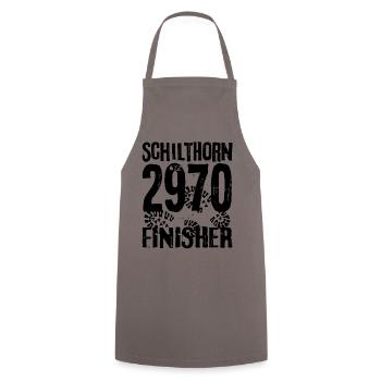 Schilthorn Piz Gloria Lauterbrunnental Mountaineering - Cooking Apron - grey - Front - AI Model Male 185 dark (185cm)