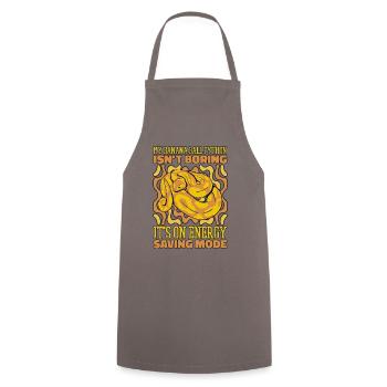 Ce n’est que le mode d’économie d’énergie Snake Banana Ball - Tablier de cuisine - gris - Devant - AI Model Male 185 dark (185cm)