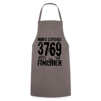Monte Cevedale, Mount Ortles, Alps, Italy, South Tyrol - Cooking Apron - grey - Front - AI Model Male 185 dark (185cm)