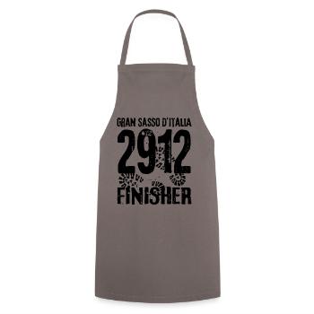 Gran Sasso d’Italia Corno Grande Mont Abruzzes - Tablier de cuisine - gris - Devant - AI Model Male 185 dark (185cm)