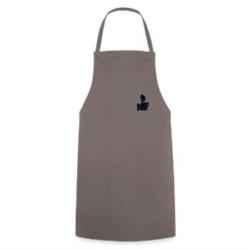 Gardening Logo Emblem Allotment Garden Horticulture - Cooking Apron - grey - Front - AI Model Male 185 dark (185cm)