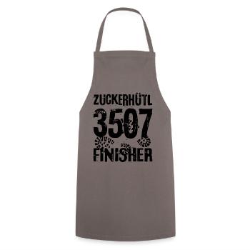 Zuckerhütl 7 Sieben Gipfel Stubai Stubaital Wander - Kochschürze - Grau - Vorne - AI Model Male 185 dark (185cm)