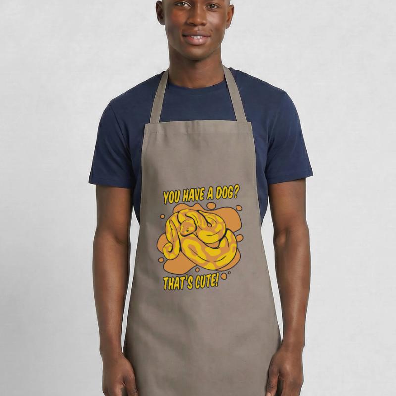 Vous avez un chien mignon Python serpent banane Tablier de cuisine