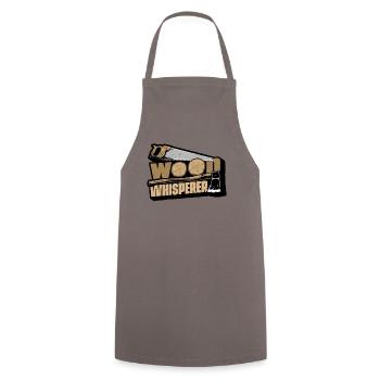 Wood Whisperer Carpenter Wood Technician Carpenter - Cooking Apron - grey - Front - AI Model Male 185 dark (185cm)
