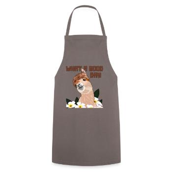 What A Good Day Pako Huacaya Lama Alpaca Breeder - Cooking Apron - grey - Front - AI Model Male 185 dark (185cm)