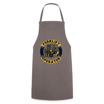 Forklift Operator All-terrain forklift Telehandler - Cooking Apron - grey - Front - AI Model Male 185 dark (185cm)
