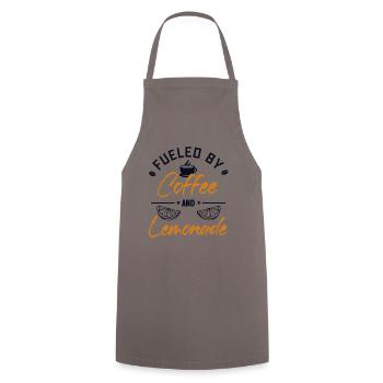 Fueled by Coffee and Lemonade Limonade - Cooking Apron - grey - Front - AI Model Male 185 dark (185cm)