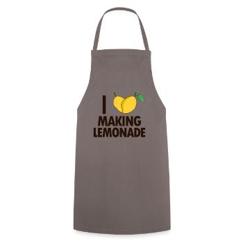 J’adore faire de la limonade Limonade Limonadenboss - Tablier de cuisine - gris - Devant - AI Model Male 185 dark (185cm)