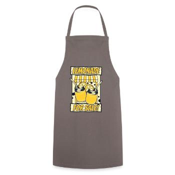 Lemonade For Sale Lemonade Seller Lemonade - Cooking Apron - grey - Front - AI Model Male 185 dark (185cm)