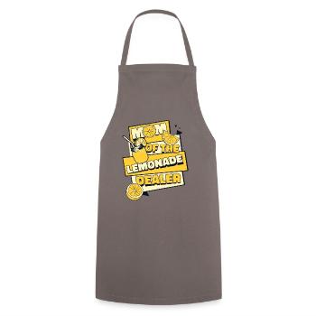 Mom Of The Lemonade Dealer Lemonade Lover - Cooking Apron - grey - Front - AI Model Male 185 dark (185cm)