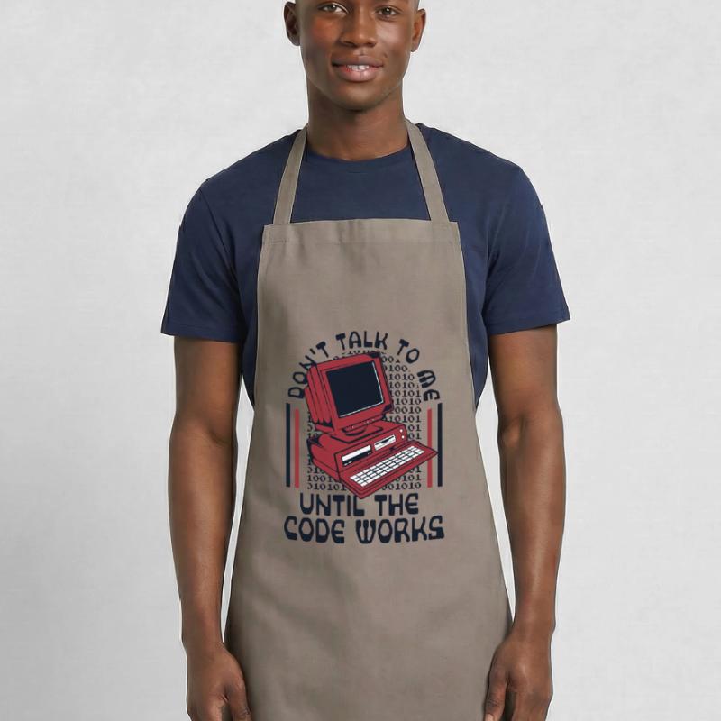 Jusqu’à ce que le codeur de l’ingénieur logiciel Code Works Tablier de cuisine