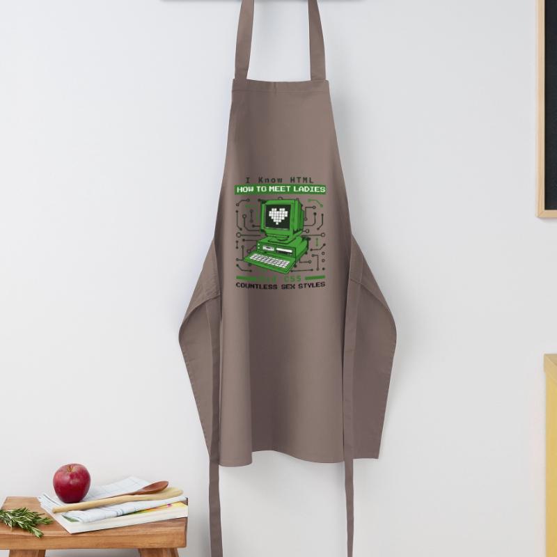 Je sais HTML comment rencontrer Ladies Developer Coder Tablier de cuisine