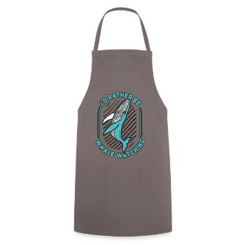Je préfère observer les cétacés cachalots des baleines - Tablier de cuisine - gris - Devant - AI Model Male 185 dark (185cm)
