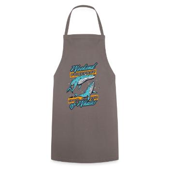 100% de chances de baleines béluga bleu cétacé baleine - Tablier de cuisine - gris - Devant - AI Model Male 185 dark (185cm)