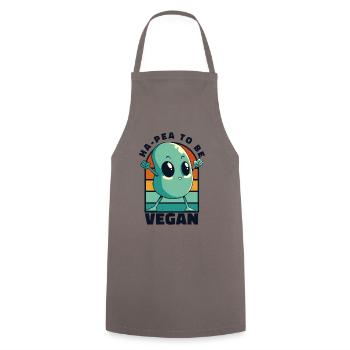 Ha-Pea sera végétalien végétalien végétalien - Tablier de cuisine - gris - Devant - AI Model Male 185 dark (185cm)