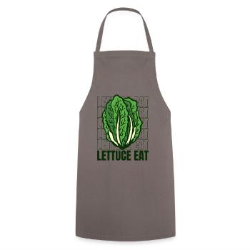 Laitue Mangez végétalien Végétalien Végétarien à base de plantes - Tablier de cuisine - gris - Devant - AI Model Male 185 dark (185cm)