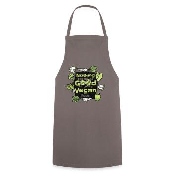 Rien n’a aussi bon goût qu’être végétalien se sent végétalien - Tablier de cuisine - gris - Devant - AI Model Male 185 dark (185cm)