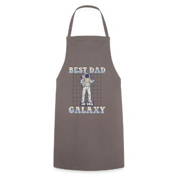 Best Dad In The Galaxy Taikonaut Cosmonaut - Cooking Apron - grey - Front - AI Model Male 185 dark (185cm)