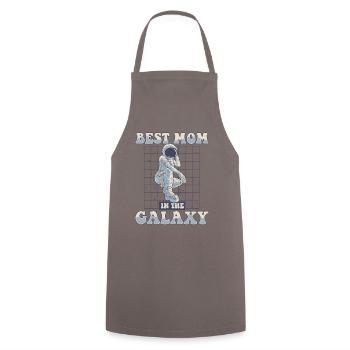 Best Mom In The Galaxy Spaceship Taikonaut - Cooking Apron - grey - Front - AI Model Male 185 dark (185cm)