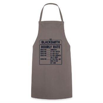 Forgeron Tarif horaire Forger Schmied - Tablier de cuisine - gris - Devant - AI Model Male 185 dark (185cm)