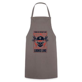 This Is What An Amazing Electrician Looks Like - Cooking Apron - grey - Front - AI Model Male 185 dark (185cm)