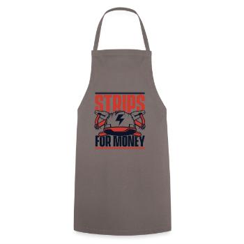 Strips For Money Electrical Engineer Electronics Technician - Cooking Apron - grey - Front - AI Model Male 185 dark (185cm)