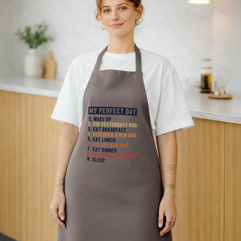 Fix Bugs Perfect Day Developer Coder Programmierer Kochschürze