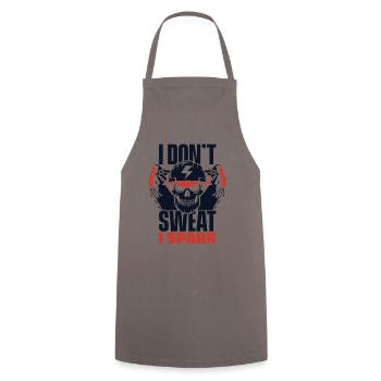 I Don't Sweat I Spark Electrician - Cooking Apron - grey - Front - AI Model Male 185 dark (185cm)