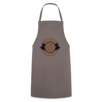 Je suis juste ici pour lancer des haches Hache jeu de lancer de hache - Tablier de cuisine - gris - Devant - AI Model Male 185 dark (185cm)