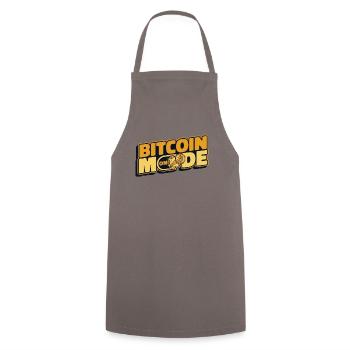 Bitcoin Mode On Blockchain Crypto Kryptowährung - Kochschürze - Grau - Vorne - AI Model Male 185 dark (185cm)
