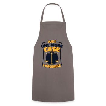 Just One More Case I Promise Attorney General - Cooking Apron - grey - Front - AI Model Male 185 dark (185cm)