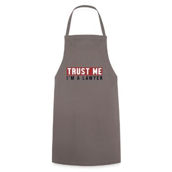Trust Me I'm A Lawyer Attorney General Legal - Cooking Apron - grey - Front - AI Model Male 185 dark (185cm)