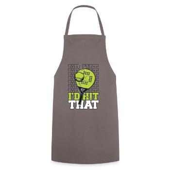 Je frappais ce padel, ce padel, ce padel - Tablier de cuisine - gris - Devant - AI Model Male 185 dark (185cm)
