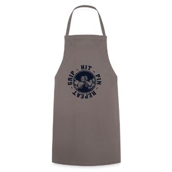 Hit Pin Répéter les techniques de lutte à la main Bras - Tablier de cuisine - gris - Devant - AI Model Male 185 dark (185cm)
