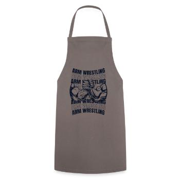Bras de fer Techniques de lutte à mains nues Bras - Tablier de cuisine - gris - Devant - AI Model Male 185 dark (185cm)