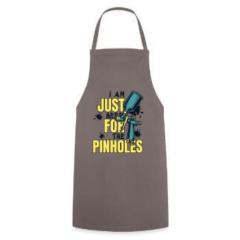Juste ici pour les trous d'épingle, spray pour voiture automobile - Tablier de cuisine - gris - Devant - AI Model Male 185 dark (185cm)