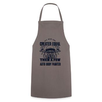All Men Are Created Equal Few Become Car Spray - Cooking Apron - grey - Front - AI Model Male 185 dark (185cm)