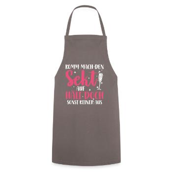 Party Drôle Dire Filles Soirée Chemise - Tablier de cuisine - gris - Devant - AI Model Male 185 dark (185cm)