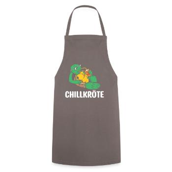 Chill Toad Relaxation & Humor Design - Cooking Apron - grey - Front - AI Model Male 185 dark (185cm)