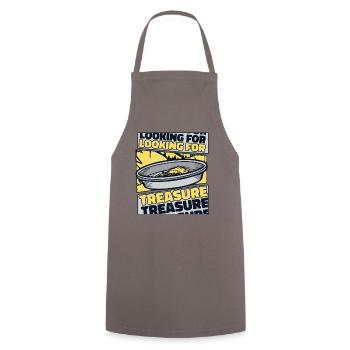 Looking For Treasure Prospecting Miner Gold - Cooking Apron - grey - Front - AI Model Male 185 dark (185cm)