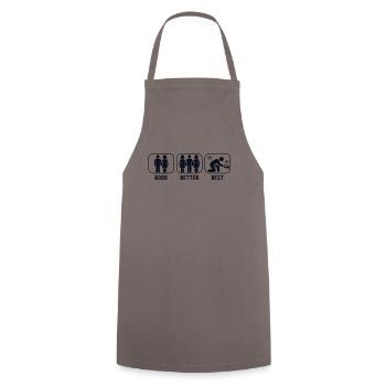 Bon Meilleur Meilleur Or Prospection Mineur - Tablier de cuisine - gris - Devant - AI Model Male 185 dark (185cm)