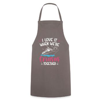 Family Love Cruisin' Together T-shirt - Kochschürze - Grau - Vorne - AI Model Male 185 dark (185cm)