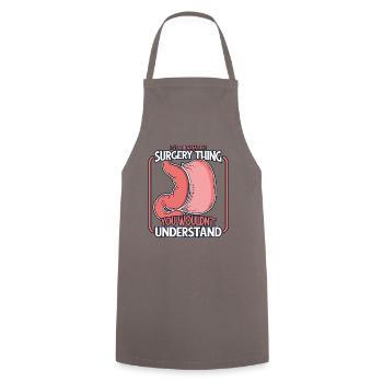 C’est une chose de chirurgie bariatrique gastrique bariatrique - Tablier de cuisine - gris - Devant - AI Model Male 185 dark (185cm)