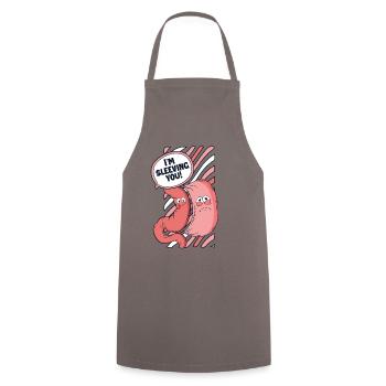 Je t’enfile Bypass gastrique Bariatric Gastrique - Tablier de cuisine - gris - Devant - AI Model Male 185 dark (185cm)