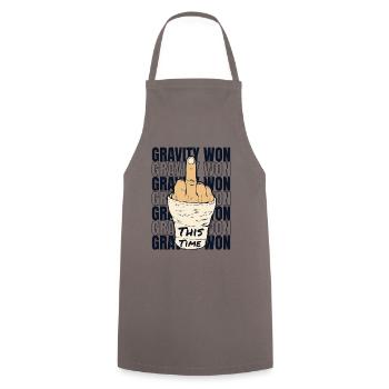Gravity Won Broken Arm Leg Broken Bone Surgeon - Cooking Apron - grey - Front - AI Model Male 185 dark (185cm)