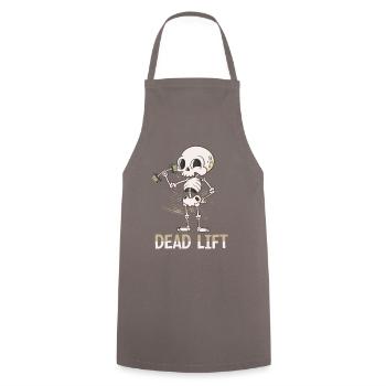 Funny Skeleton Deadlift Weights T-shirt - Tablier de cuisine - gris - Devant - AI Model Male 185 dark (185cm)