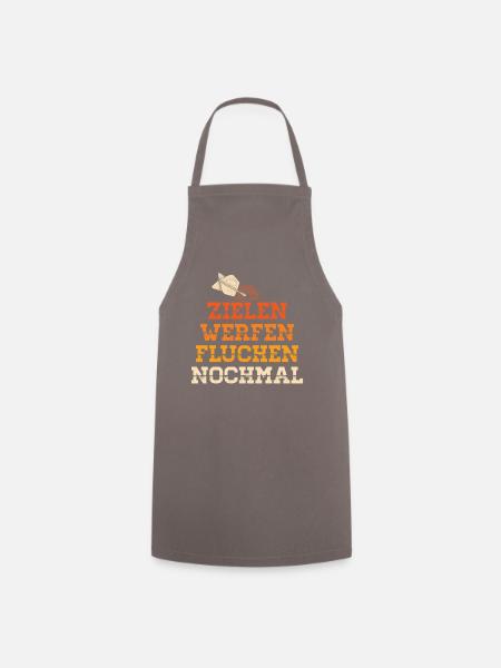 Dart Zyklus Humor Tee - Kochschürze - Grau