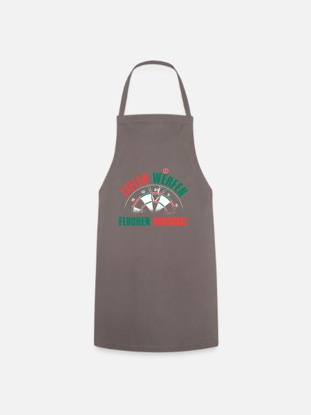 Dart Zyklus Humor Tee - Kochschürze - Grau