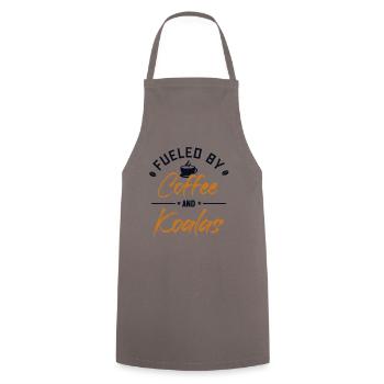 Fueled by Coffee and Koalas Koalabear Eucalyptus - Cooking Apron - grey - Front - AI Model Male 185 dark (185cm)